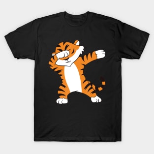 Dabbing Tiger Funny Boy Girl Tiger Children Tiger Dab T-Shirt